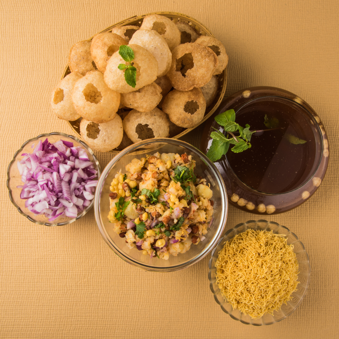 gol guapee and pani puri